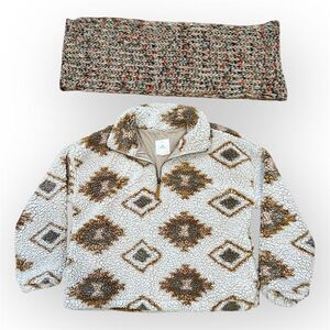 Thread & Supply, Mojave Desert Sherpa Long Sleeve Pullover, Women’s XS